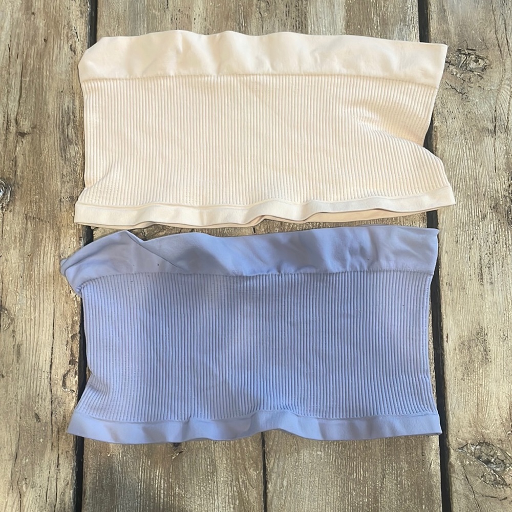 *2 Free People bandeau tops